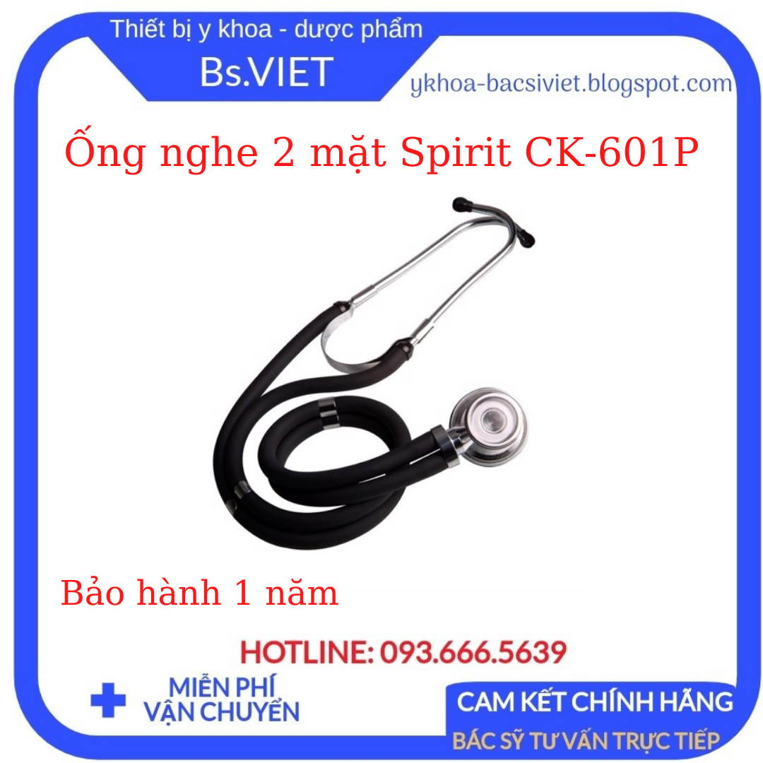 ống nghe 2 mặt spirit ck-601p cao cấp lọc tạp âm tốt 3