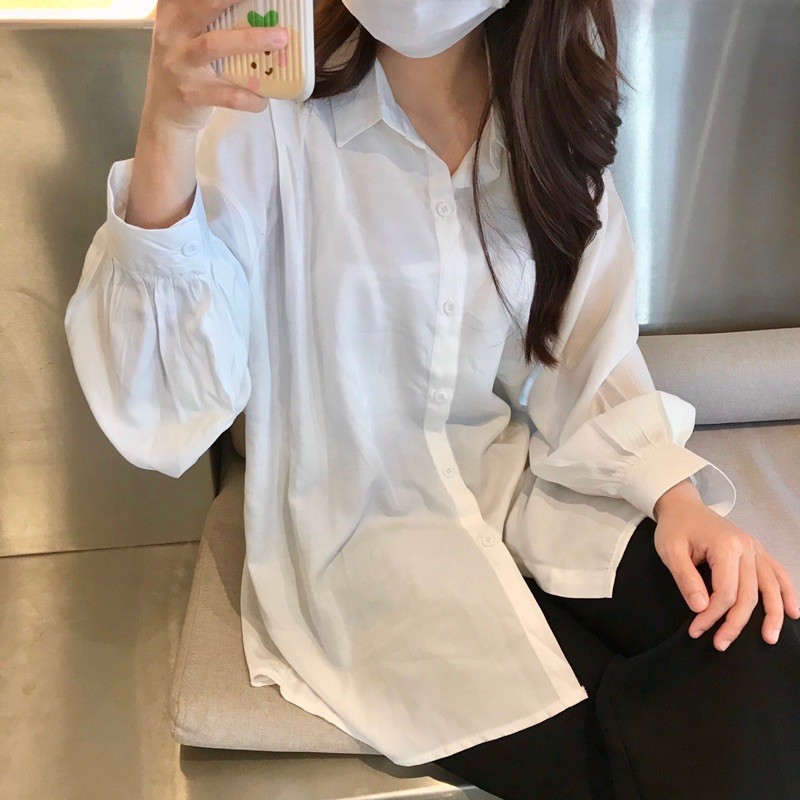 (Oldschoolcloth)ÁO SƠ MI LỤA HÀN ULZZANG (ảnh thật/sẵn)