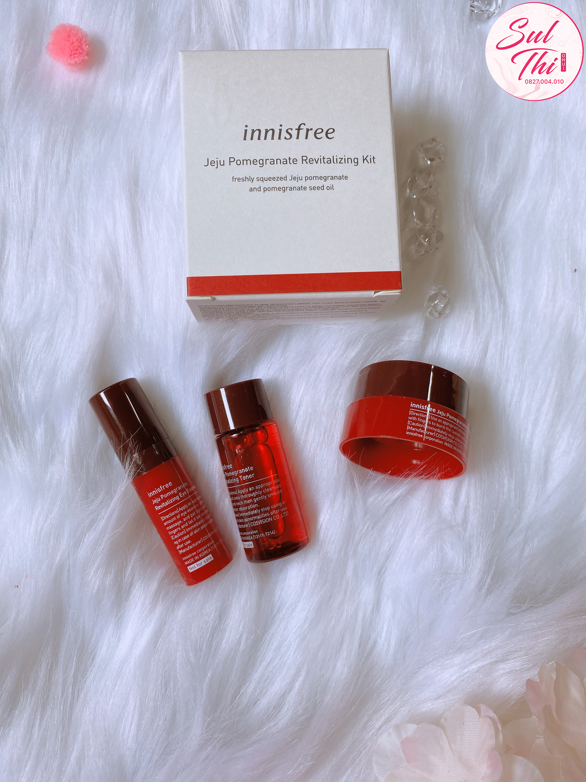 Set dưỡng da mini Lựu đỏ Innisfree Jeju Pomegranate