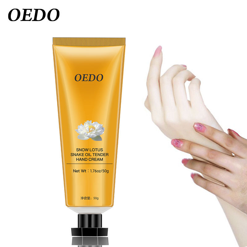 OEDO Kem chăm sóc da tay Hoa Sen Tuyết 50g có chức năng kháng khuẩn, chống nứt nẻ, dưỡng trắng da và chống lão hóa, phù hợp với mọi loại da - INTL cao cấp