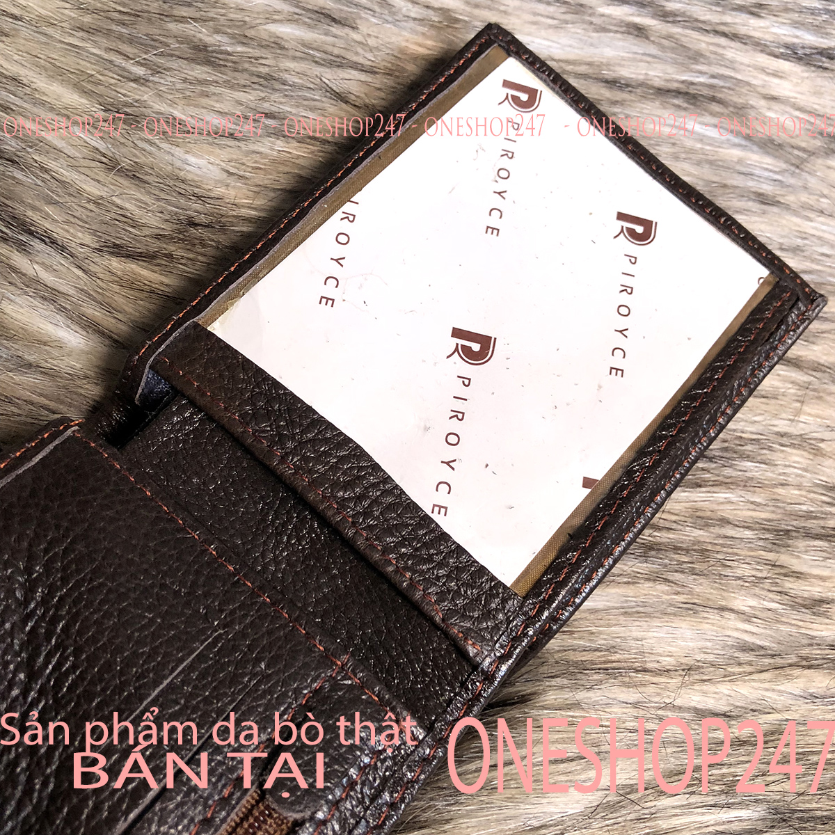Ví bóp nam in hình tiền CAM KẾT da bò thật 100% . A2V ONESHOP247