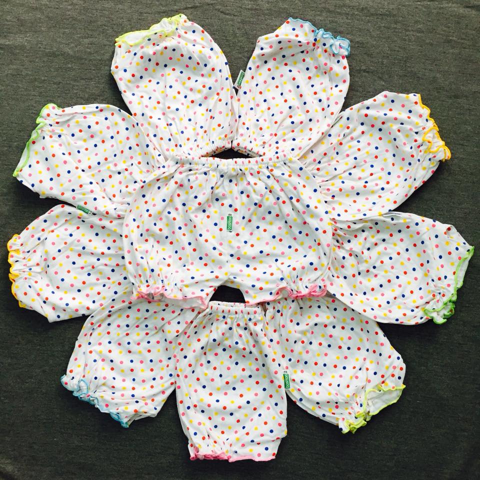 Combo 10 quần bi phòng bé gái 3-17kg