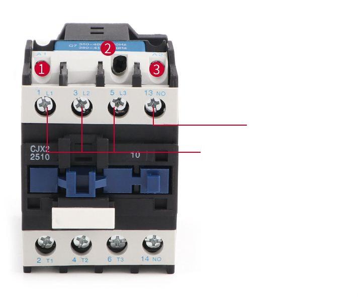 Khởi động từ CJX2-2510 25A/220V (Đen)