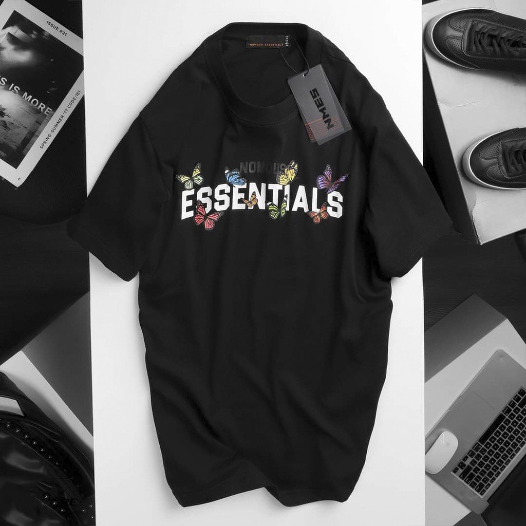 Áo Thun ESSENTIALS Unisex Cổ Tròn Full Size Nam Nữ