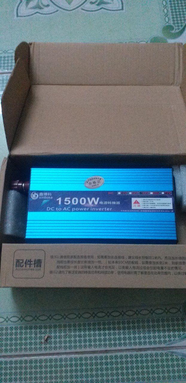 Bộ kích inverter 1500w - 48v lên 220v