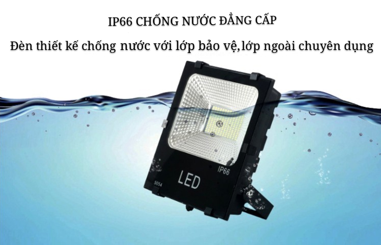 ĐÈN PHA LED COB 50W CAO CẤP IP66 BẢO HÀNH 12 THÁNG( Ánh sáng trắng-Ánh sáng vàng)