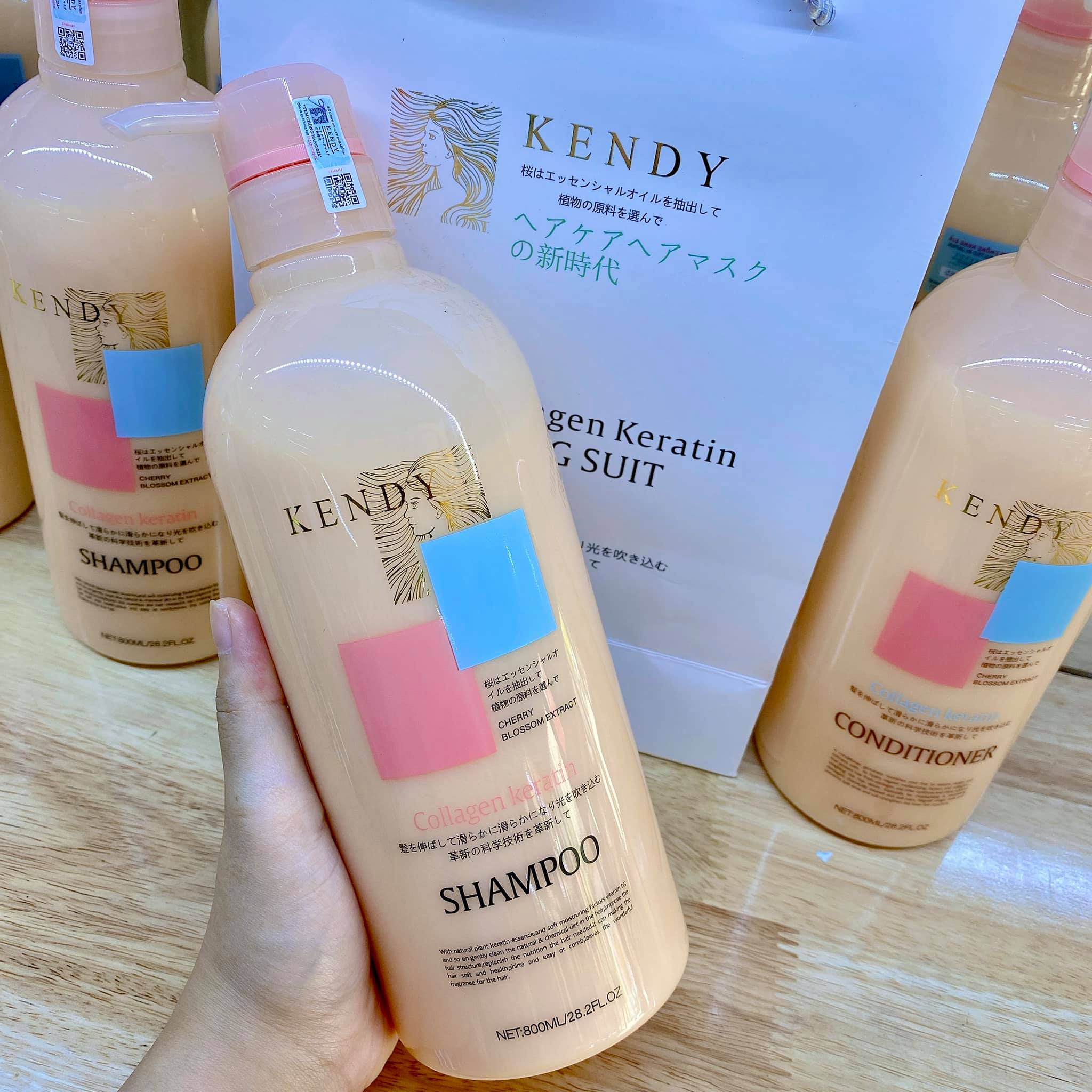 Cặp Dầu Gội Xả Nhật Kendy Dưỡng Sinh Cao Cấp 800ml