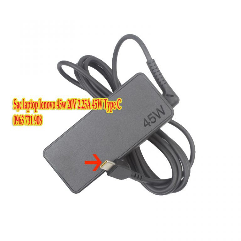 Sạc Pin Lenovo 20V 2.25A 45W Type C X280