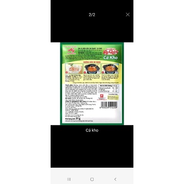 Gia vị Knor nấu canh , kho cá