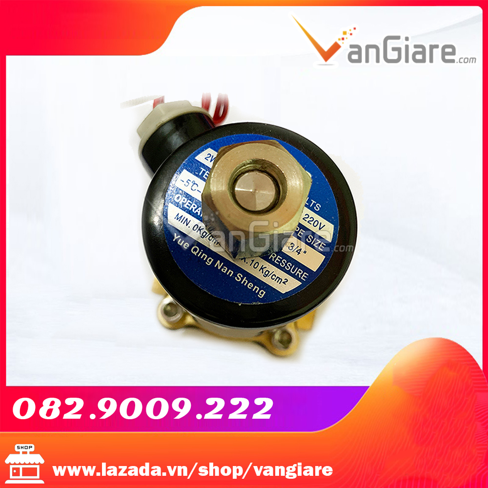 Van điện từ thường mở 27mm điện 12v, 24v, 220v (coil đồng)