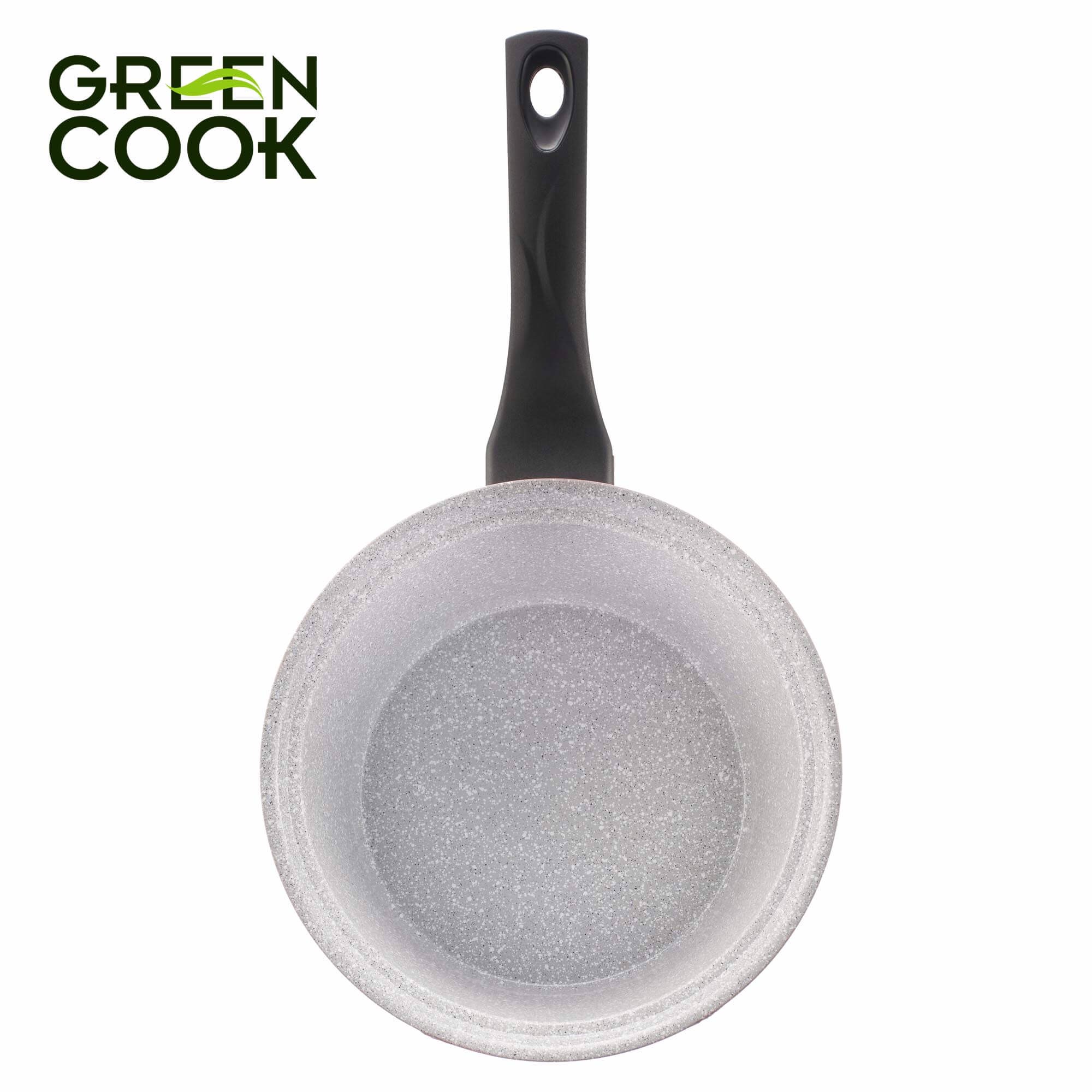 Nồi Đúc Ceramic Vân Đá Đáy Từ Chống Dính 18cm
