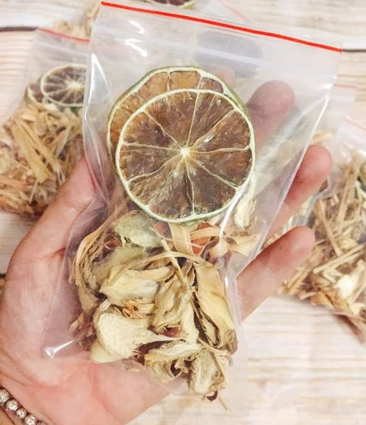 DETOX GIẢM CÂN GỪNG CHANH SẢ