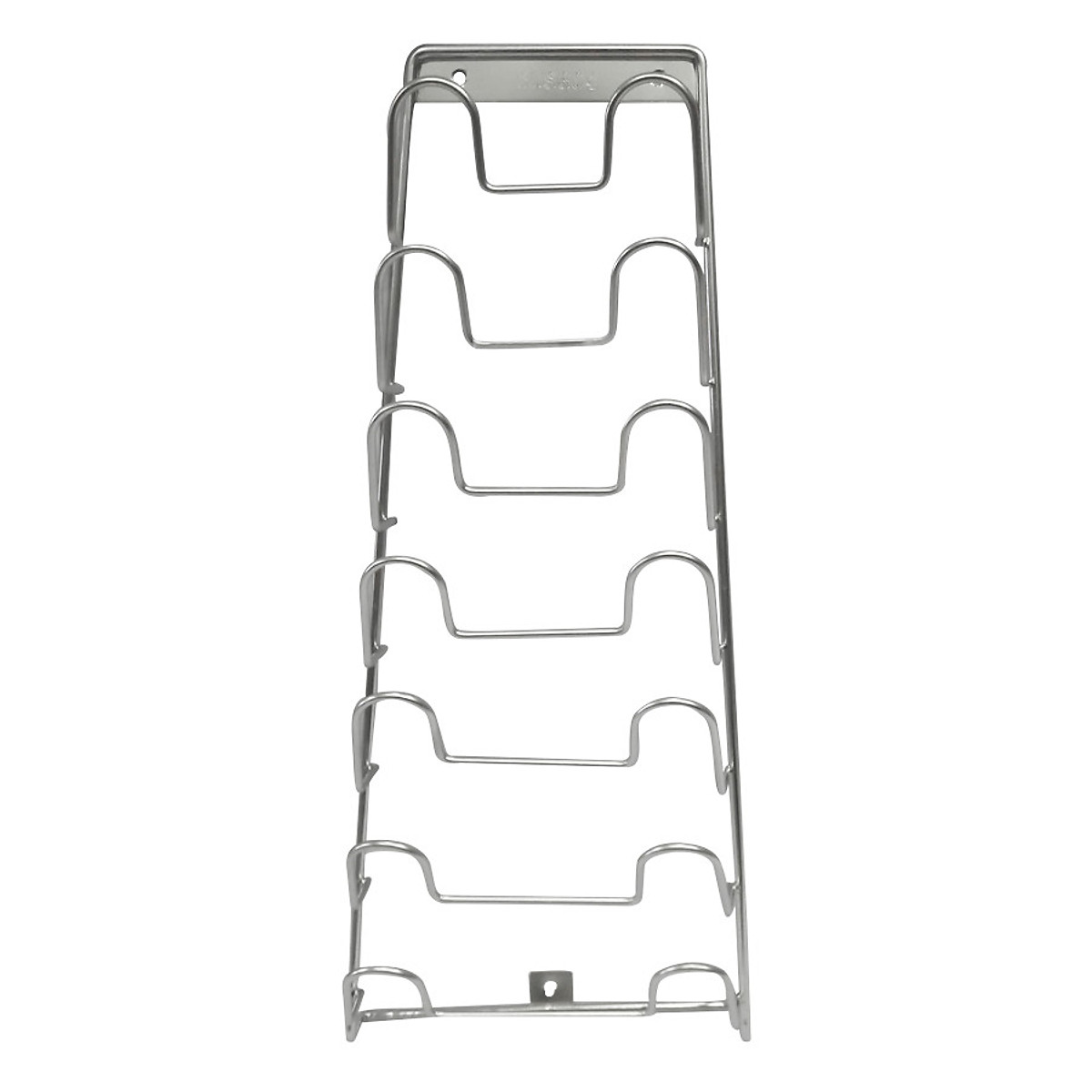 MÁNG NẮP NỒI INOX - 7 nắp (Giá treo nắp vung, Kệ nắp nồi)