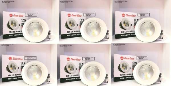 Bộ 6 Đèn Downlight Rạng Đông led âm trần Siêu Sáng D AT09L Phi 90/12W.DA (Màu 4000K trung tính)