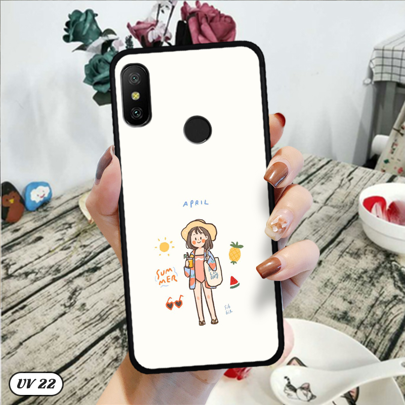 Ốp Xiaomi Redmi 6 Pro lưng nhám -ngộ nghĩnh