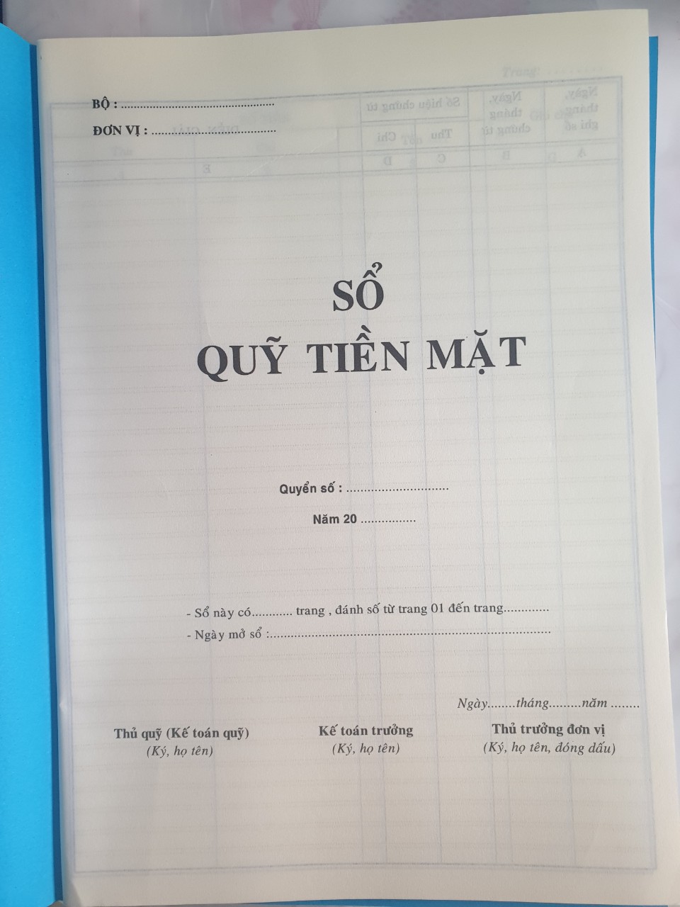 [HCM]Sổ quỹ tiền mặt (2 cuốn)