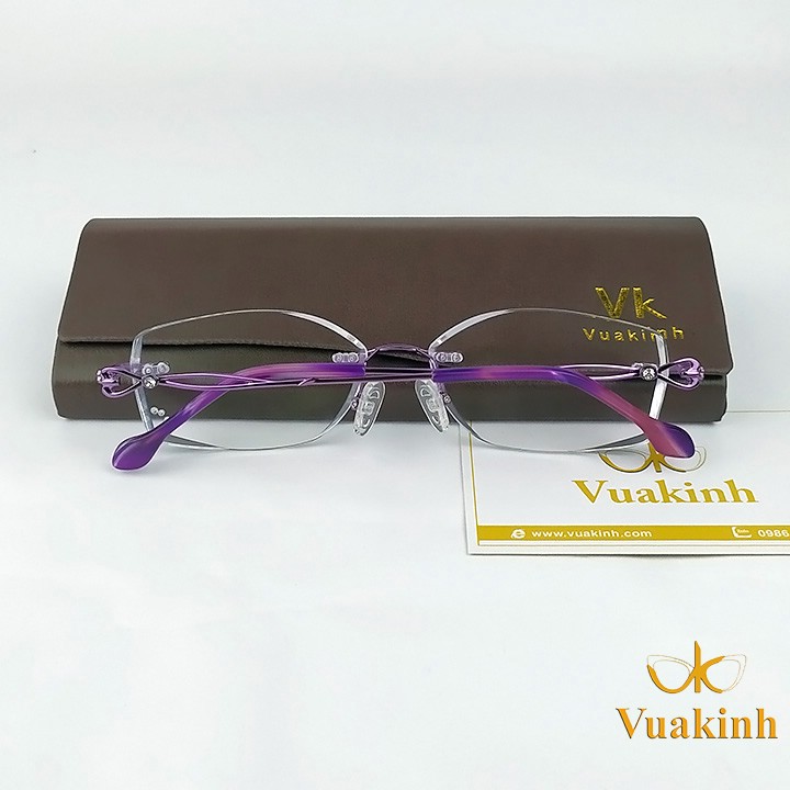 kính cận nữ không viền V300