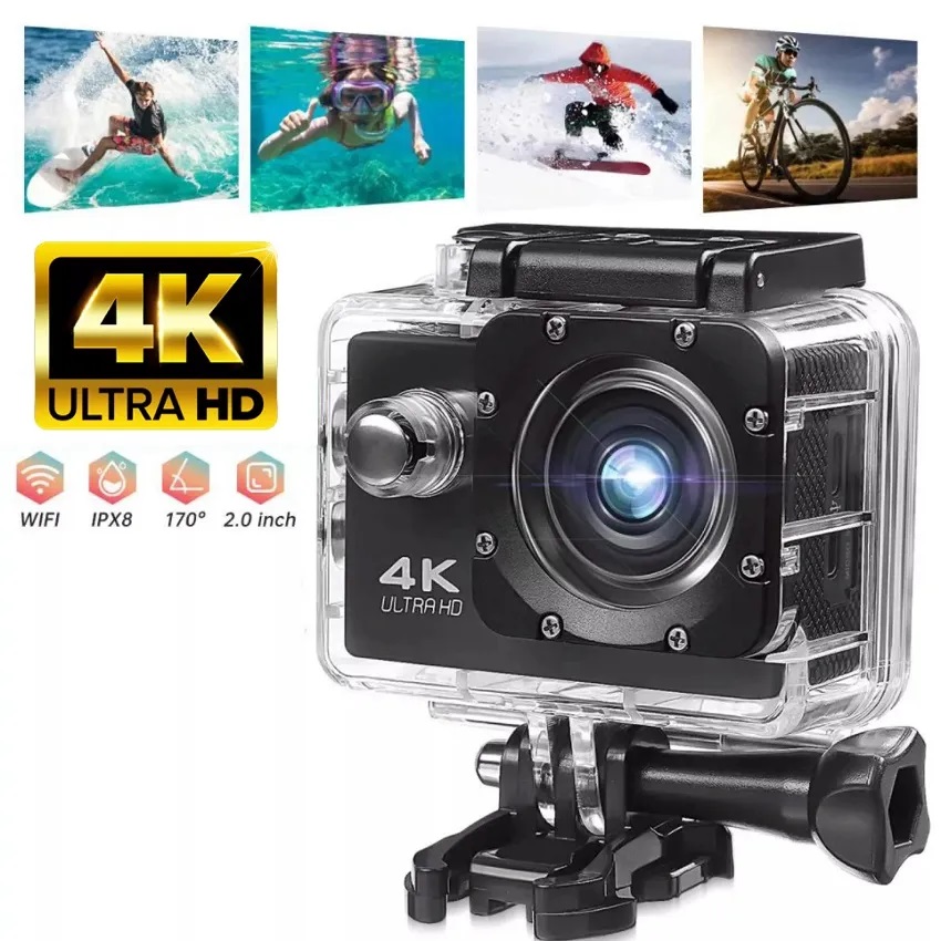 Camera Hanh Trinh Gia Re, Camera Thể Thao Eken- Camera 4K Ultra Hd Wifi, Phiên Bản Mới Nhất 4.0, Kết Nối Smartphone Bằng Ứng Dụng, Bh 1 Đổi 1 Trong 12 Tháng