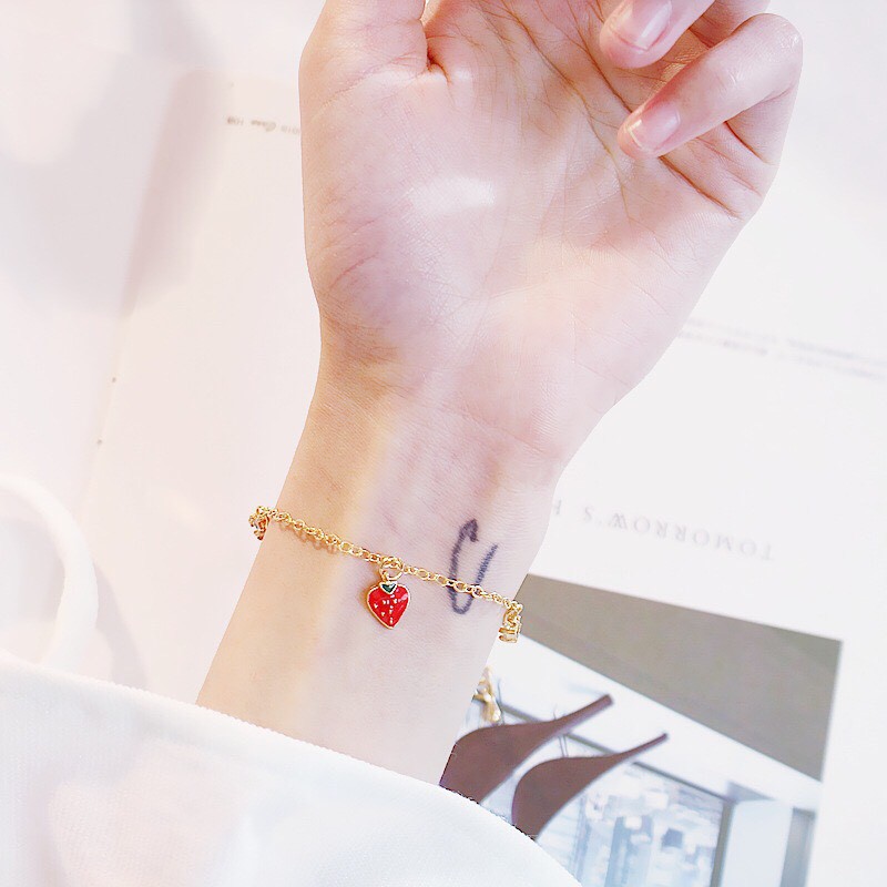 Lắc tay nữ trái dâu cực đẹp