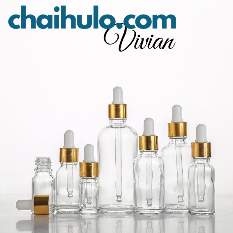 lọ chiết serum nắp bóp thủy tinh 10ml 20ml