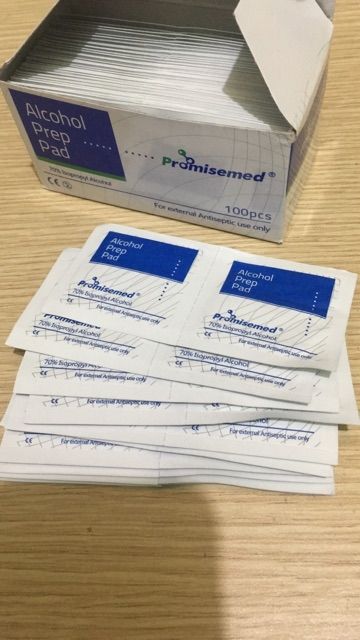 Bông tẩm cồn /gạc tẩm cồn Y tế