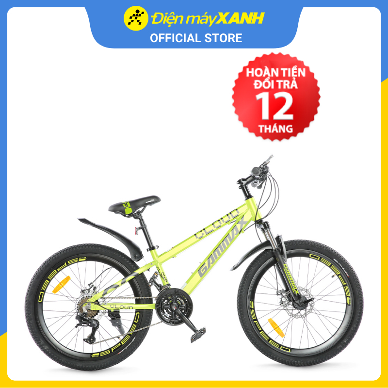 Xe đạp Địa hình GAMMAX 24-QINGYUN-3.0-21S Nhôm 24 inch Yellow