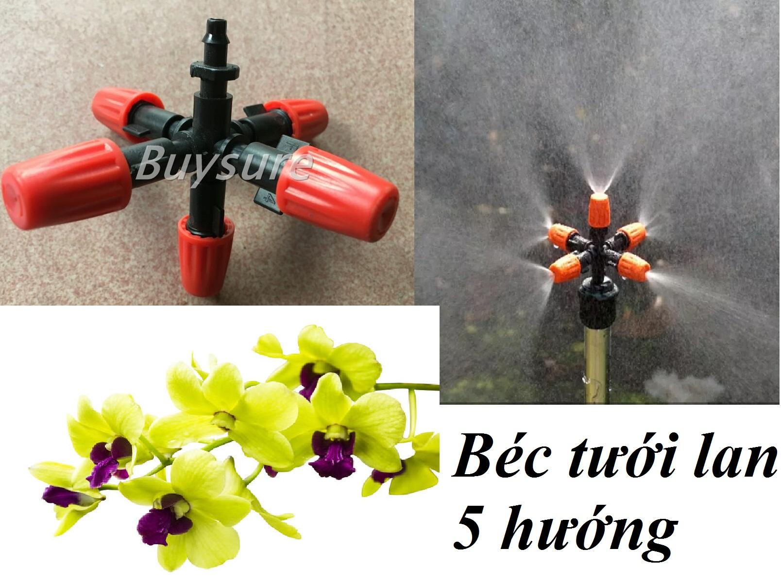 Béc phun sương tưới lan,tưới rau 5 hướng