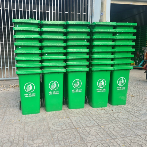 [HỎA TỐC HCM ] THÙNG RÁC NHỰA HDPE 120L SIÊU BỀN