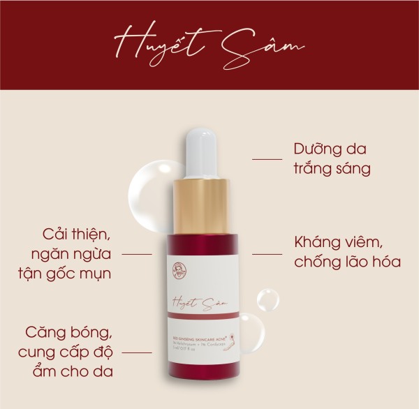 Serum Sạch mụn Huyết Sâm Plus - Red Gingseng Skincare Acne + giá rẻ