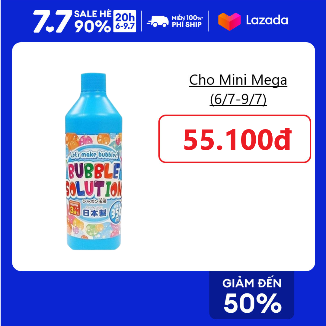 Chai nước thổi bong bóng xà phòng 320ml thành phần lành tính nội địa Nhật Bản