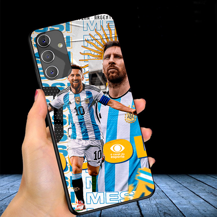 Ốp Lưng SAMSUNG GALAXY A04S Mặt kính In hình MESSI