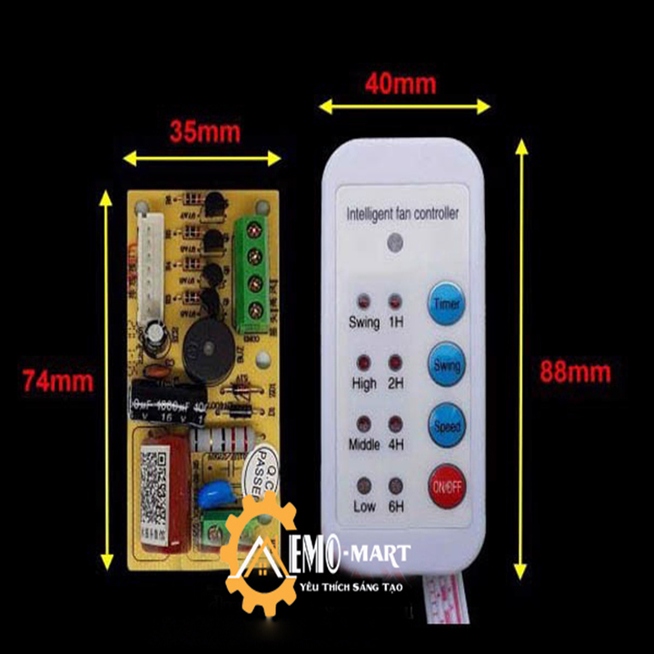 Mạch điều khiển quạt từ xa TOMAX V2