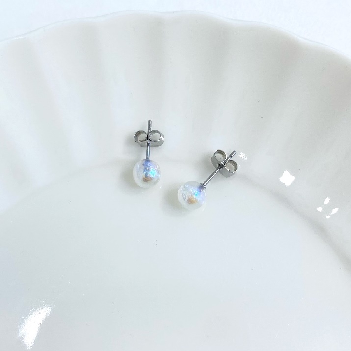 Bông tai tròn nhỏ Modleaf Little orora Hàn Quốc