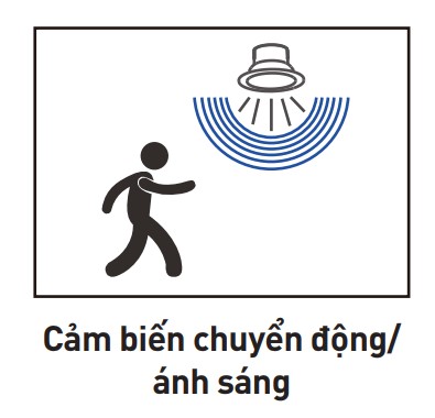 Đèn led âm trần cảm biến 9W - 12W Panasonic Downlight Seri DN