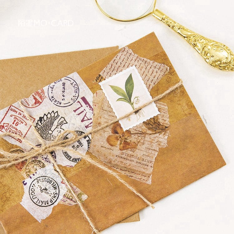 Hộp 45 Sticker Dán tem cây Thảo Dược vintage