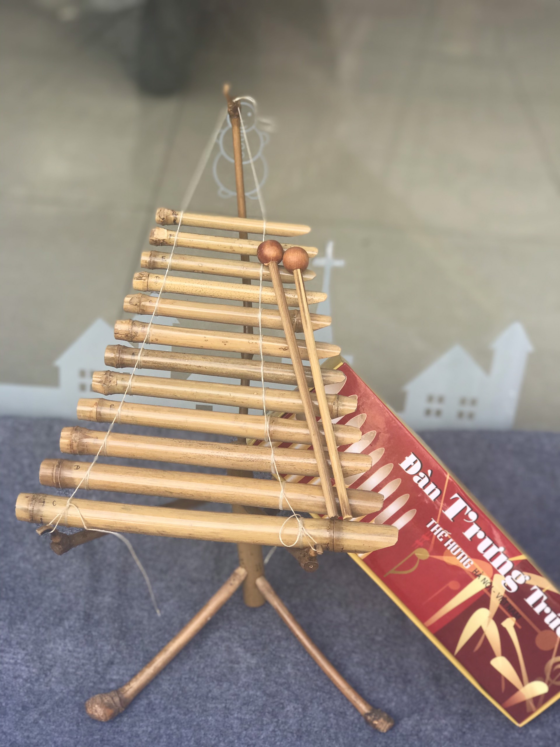 Đàn t’rưng mini nhỏ bằng trúc