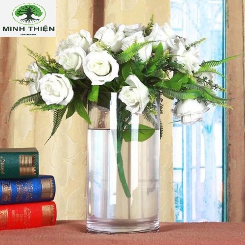 [HCM]Bình Bông Lọ Hoa Thủy Tinh Trang Trí D12CM * H20CM