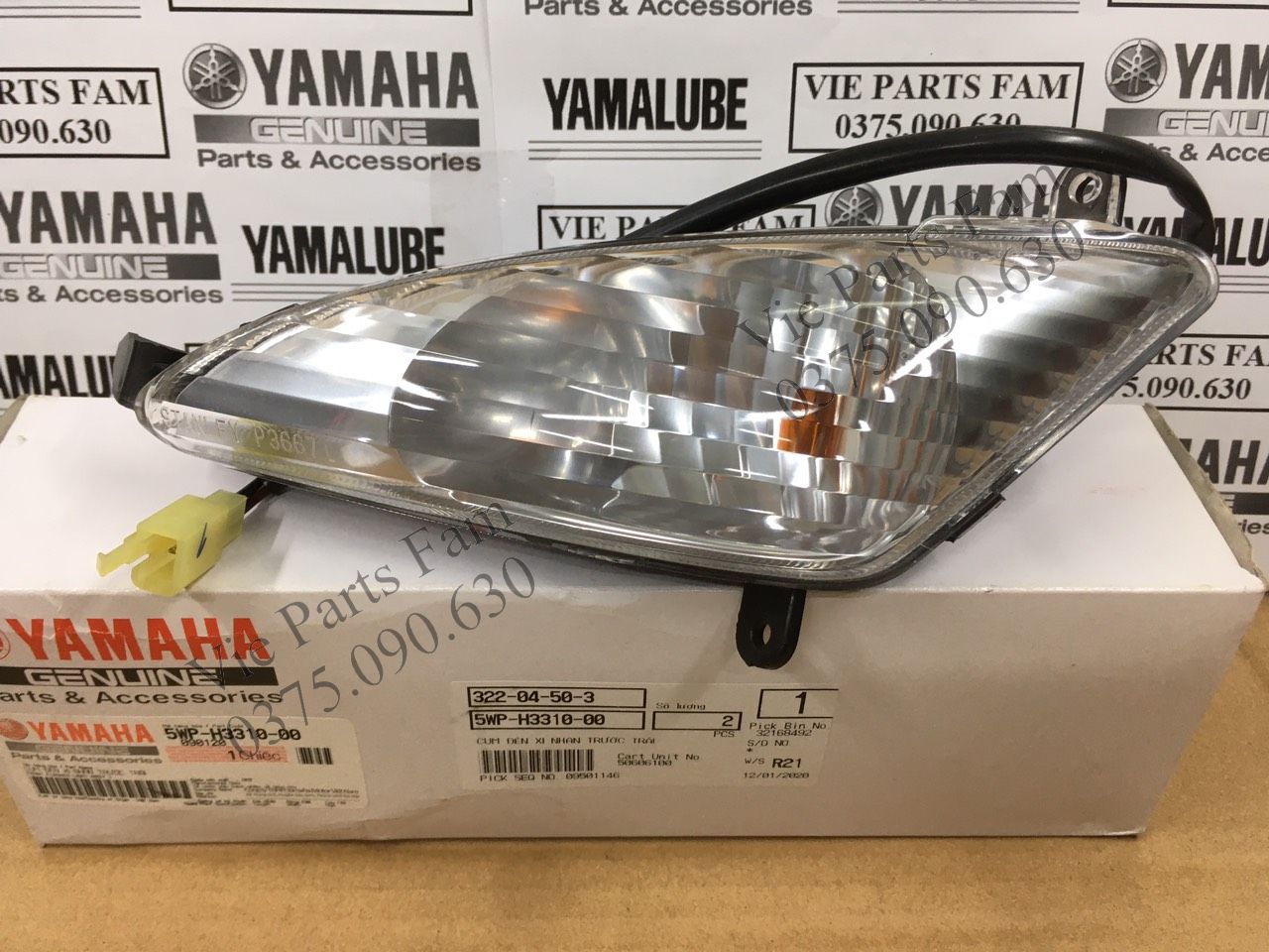 Bộ xi nhan trước Trái - Phải xe Mio đời đầu 2004-2006 hàng theo xe mới 100% chính hiệu Yamaha Motor VN led