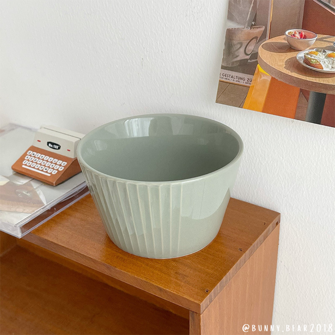 Tô bát sứ xanh bơ phong cách Hàn Quốc
