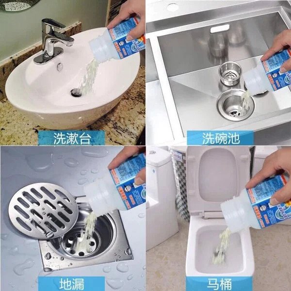 Bột thông tắc cống, bột thông cống, thông bồn rửa chén cực mạnh