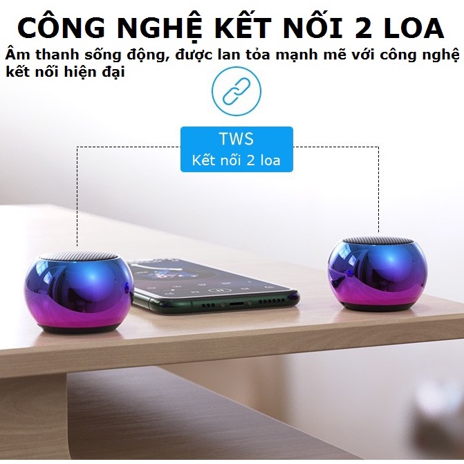 Loa mini Bluetooth hld 600 nháy theo nhạc