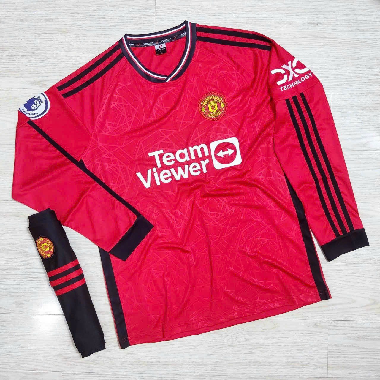 Quần Áo Bóng Đá MANCHESTER đỏ dài tay mùa giải  2023