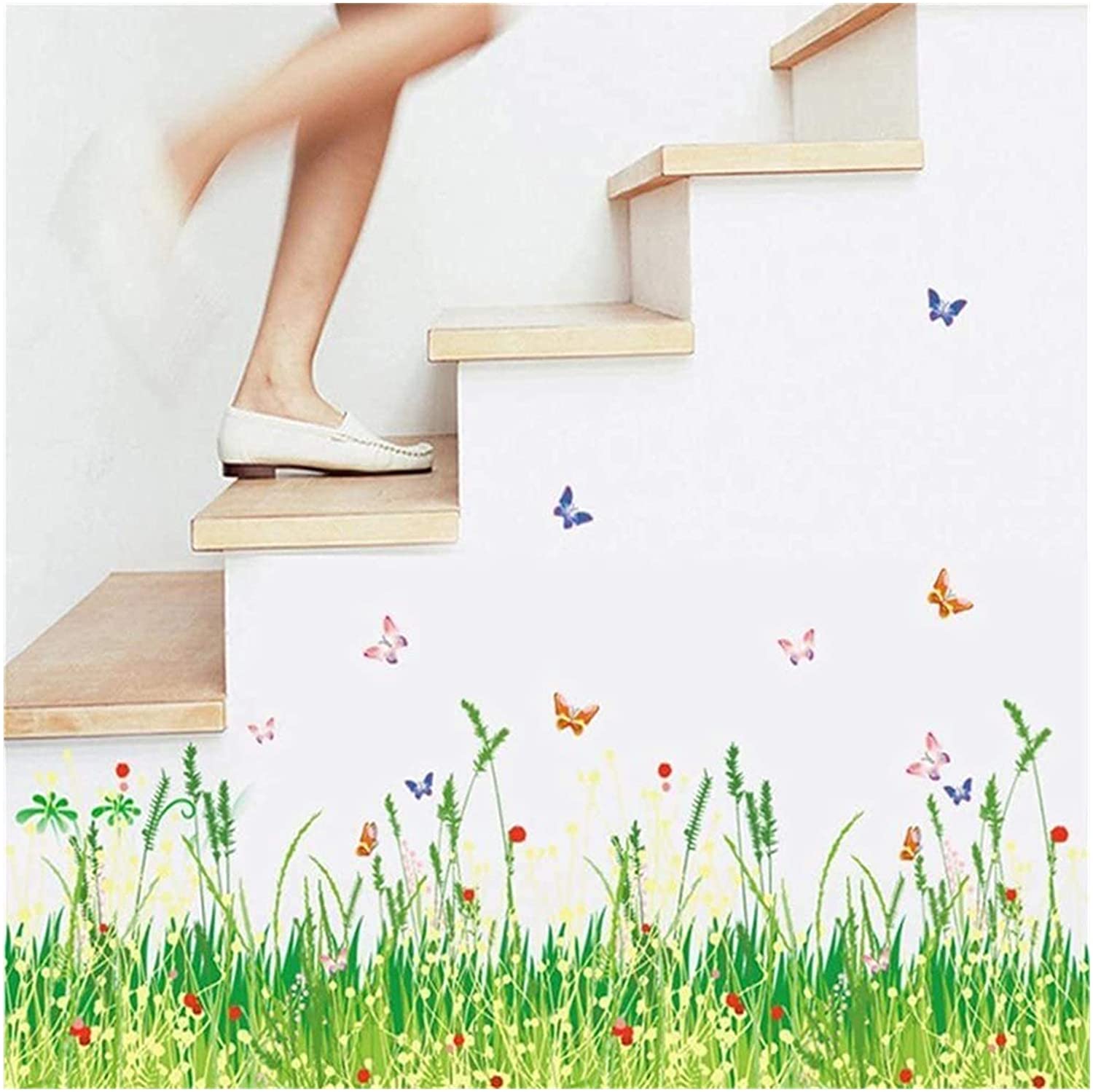 [HCM]DECAL DÁN CHÂN TƯỜNG CỎ XANH