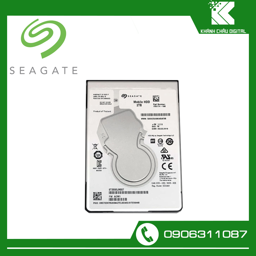 [HCM]Ổ Cứng Gắn Trong Seagate Mobile HDD 2TB