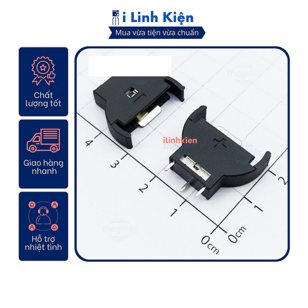 Đế pin CR2025/CR2032 các loại