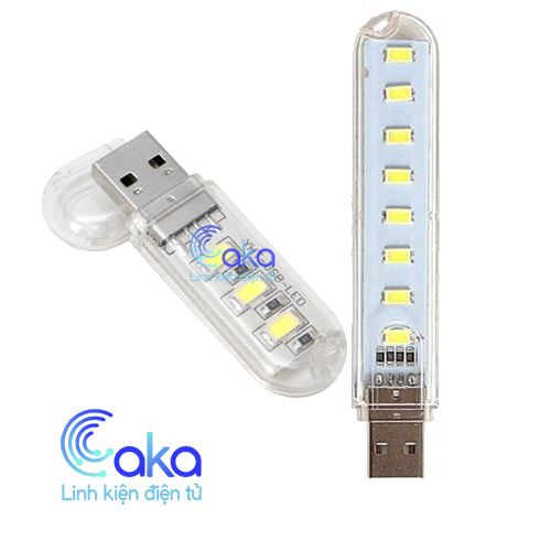 Đèn usb led siêu sáng 3led 8 led nhỏ gọn