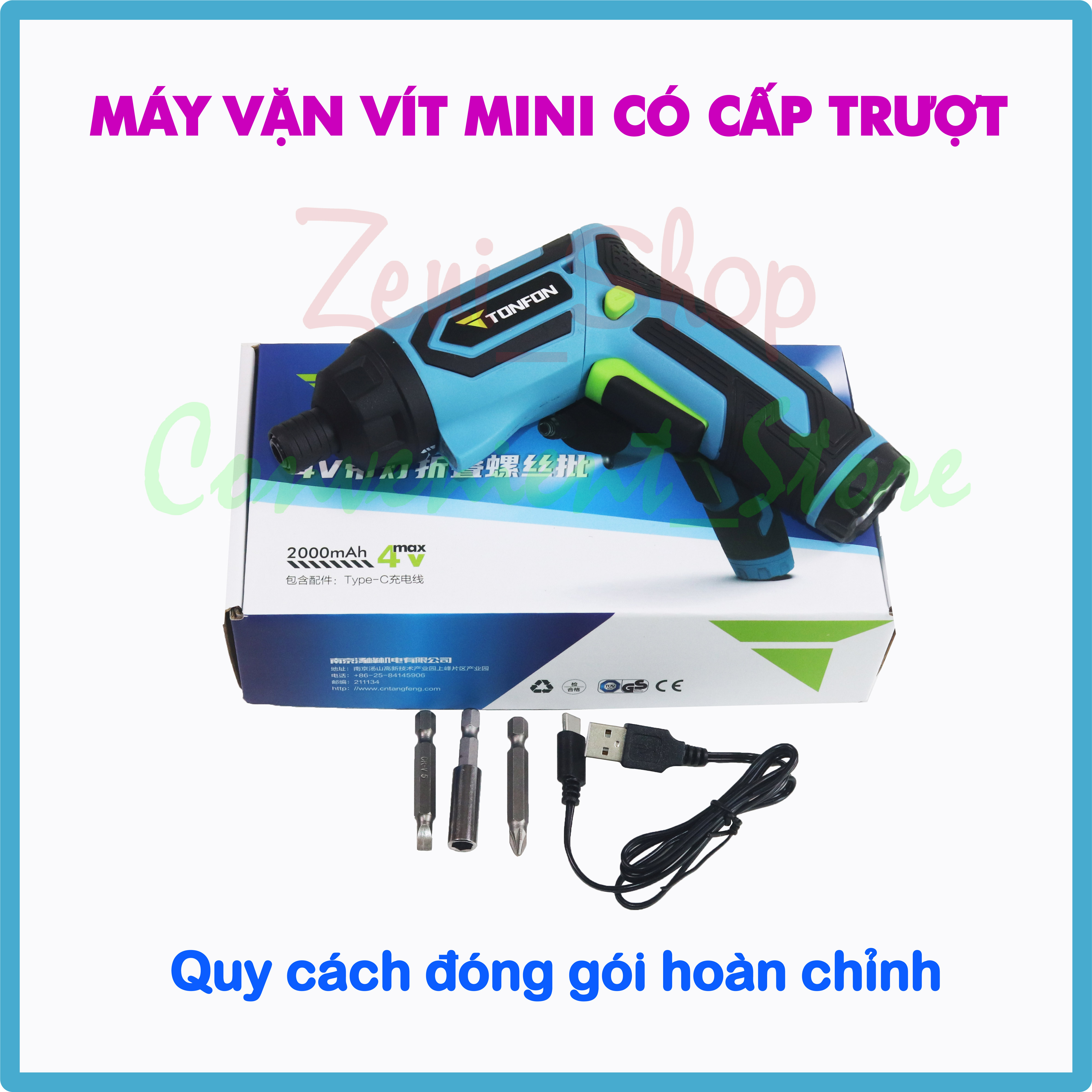 Vít GẬP Mini đa năng_đầu ngậm vít nhanh_hiệu Tonfon