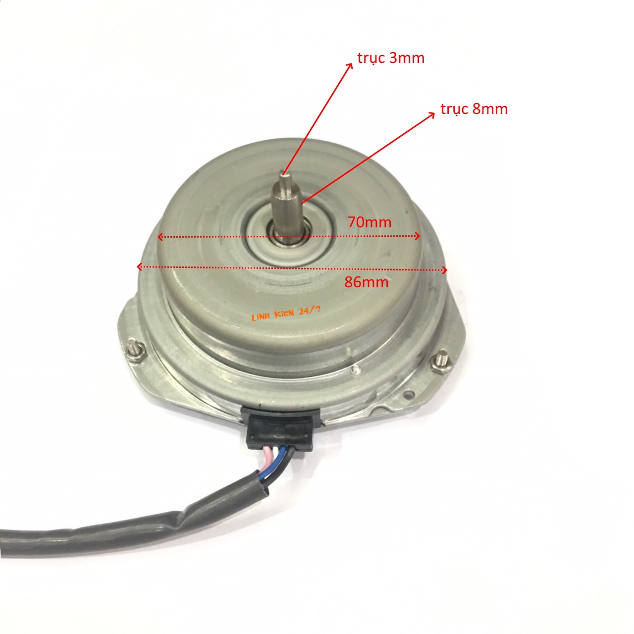 Động cơ brushless không chổi than 12v dc 100w trục 8mm 5380rpm