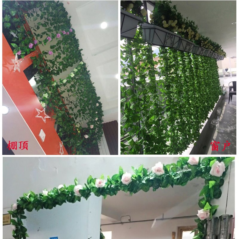 (Sẵn sll) Dây Lá Nho dài 2m - Dây Lá giả trang trí