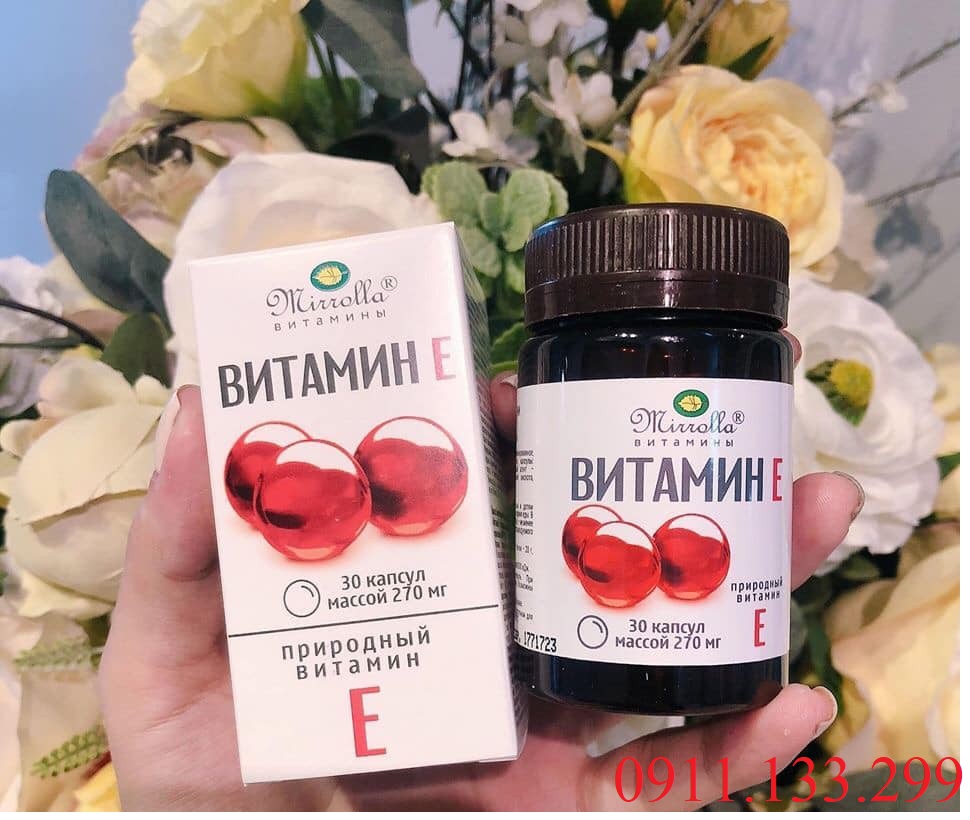 Vitamin E đỏ hàm lượng 270mg hàng Nga